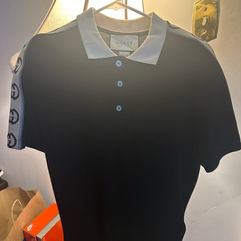 Gucci Blue Polo $100 obo